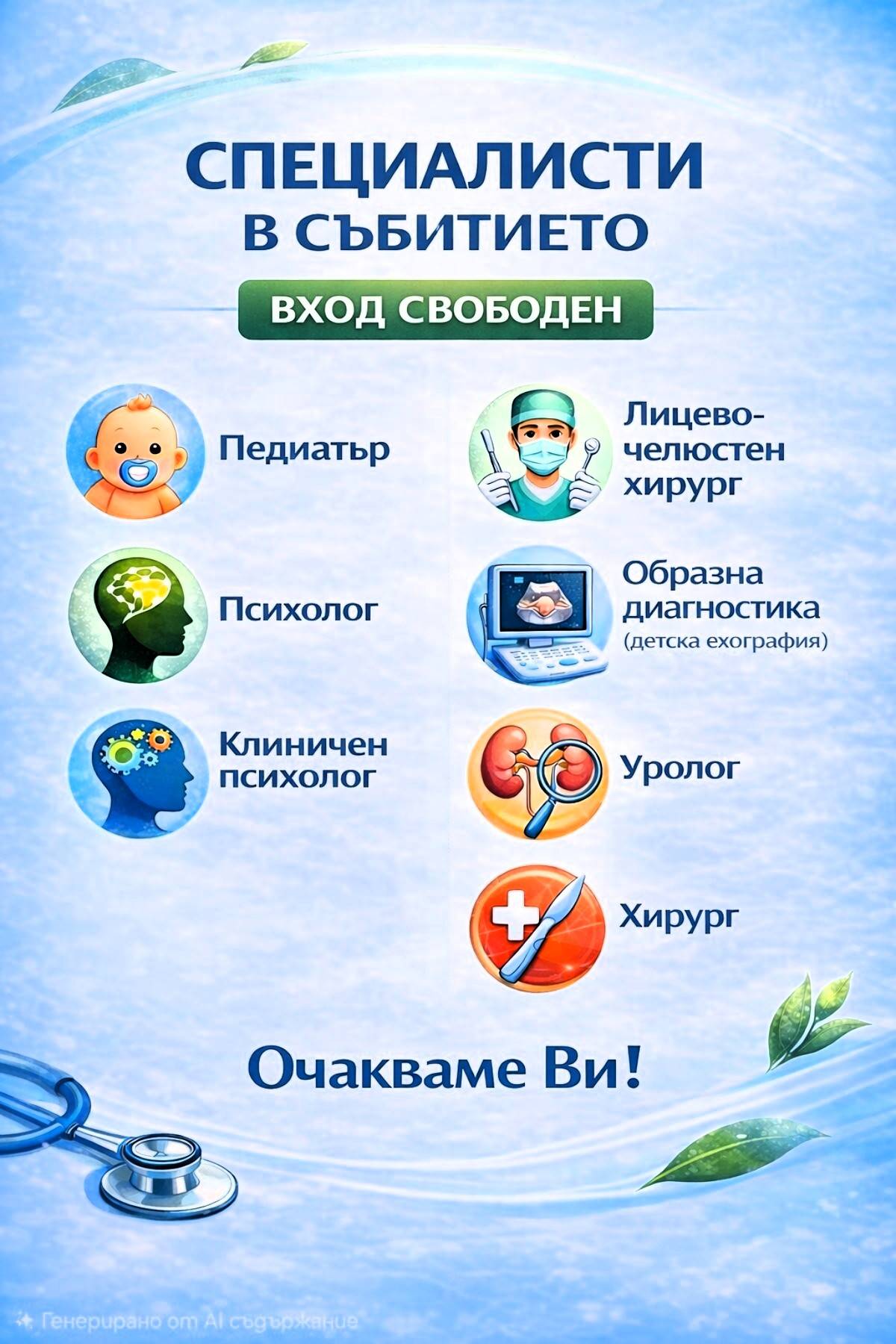 Специалисти в събитието